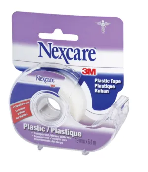 TRANSPORE SURGICAL PLASTIC TAPE w/DISPENSER - 1.9 cm x 6.4 m