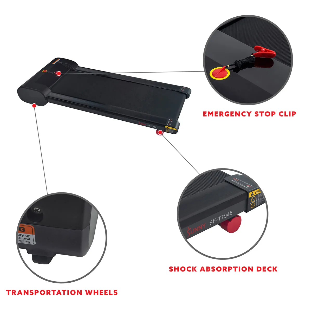 Under Desk Treadmill Slim Work Office Treadmill