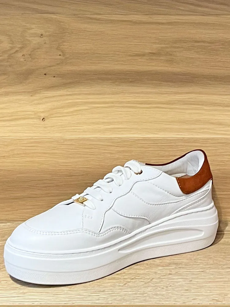 Unisa Five Trainers White & Brown