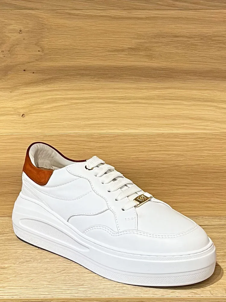 Unisa Five Trainers White & Brown