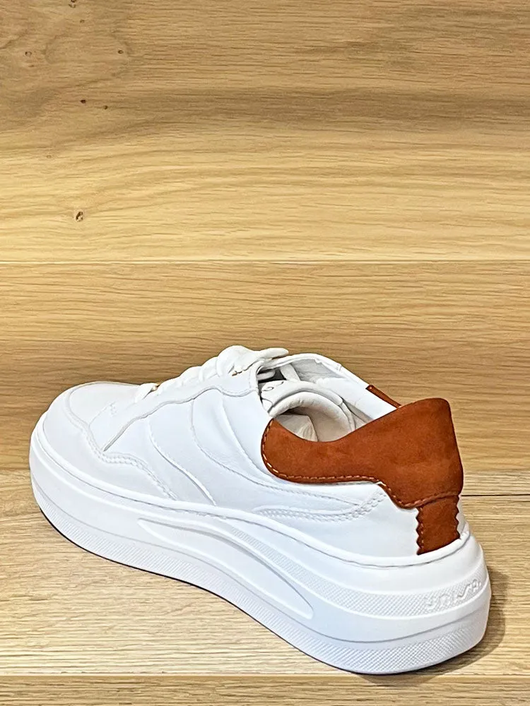 Unisa Five Trainers White & Brown