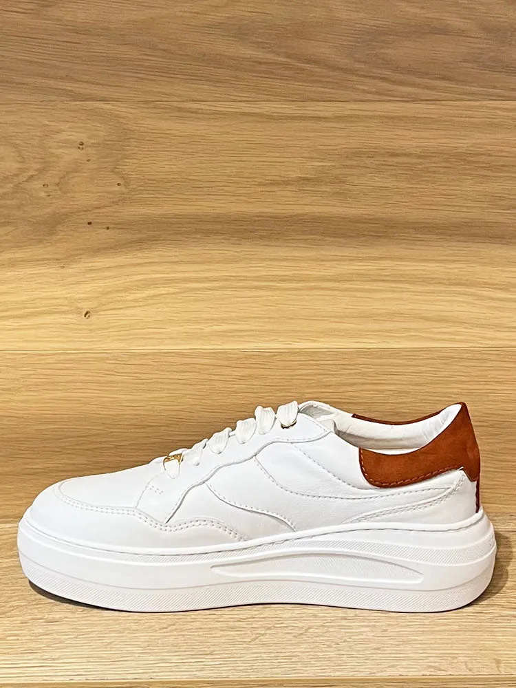 Unisa Five Trainers White & Brown