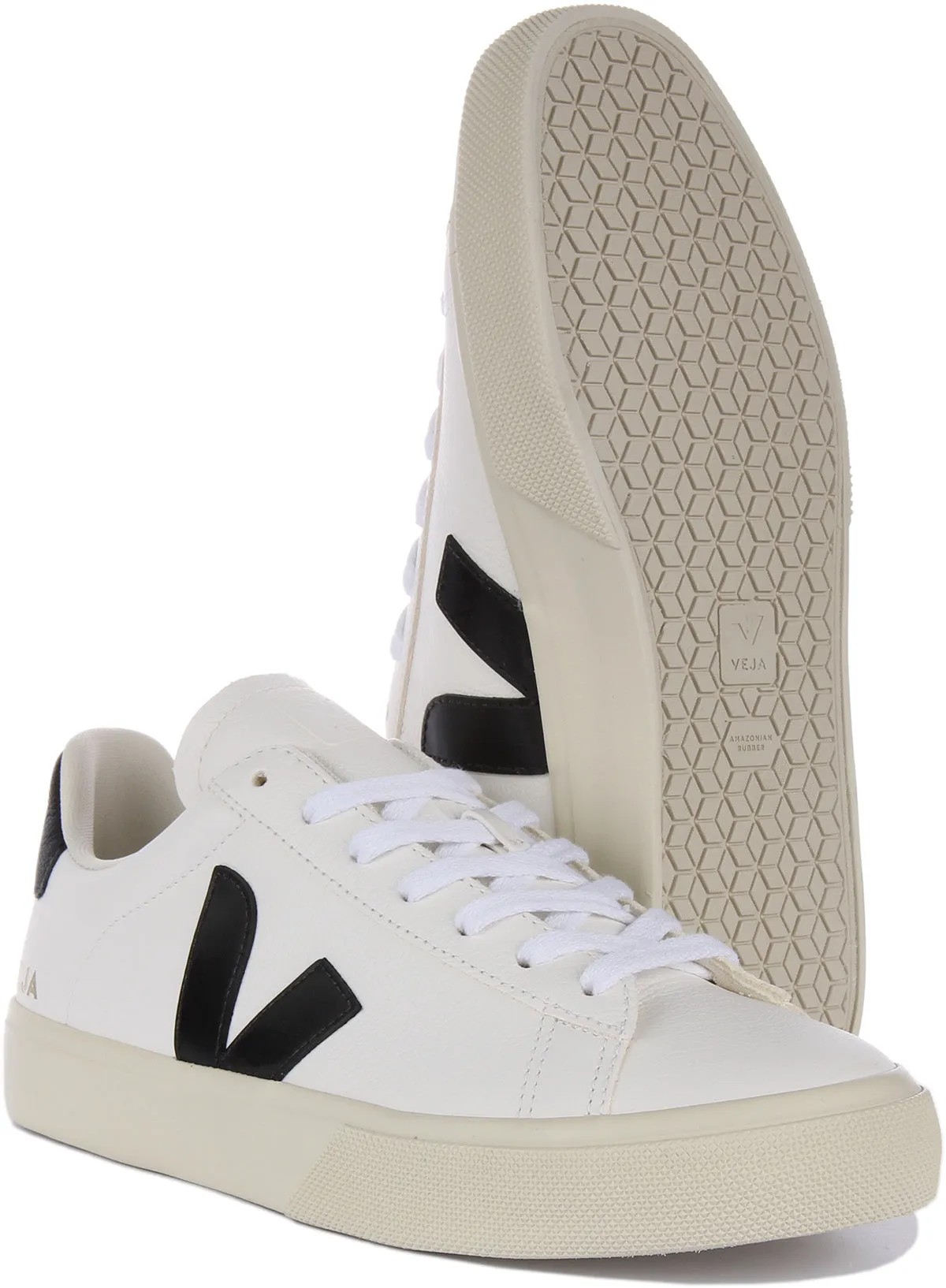 Veja Campo Chromefree In White Black For Men