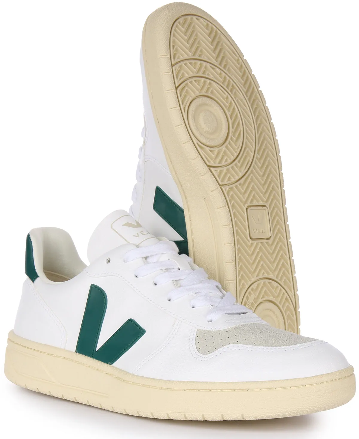 Veja V 10 CWL In White Green For Men