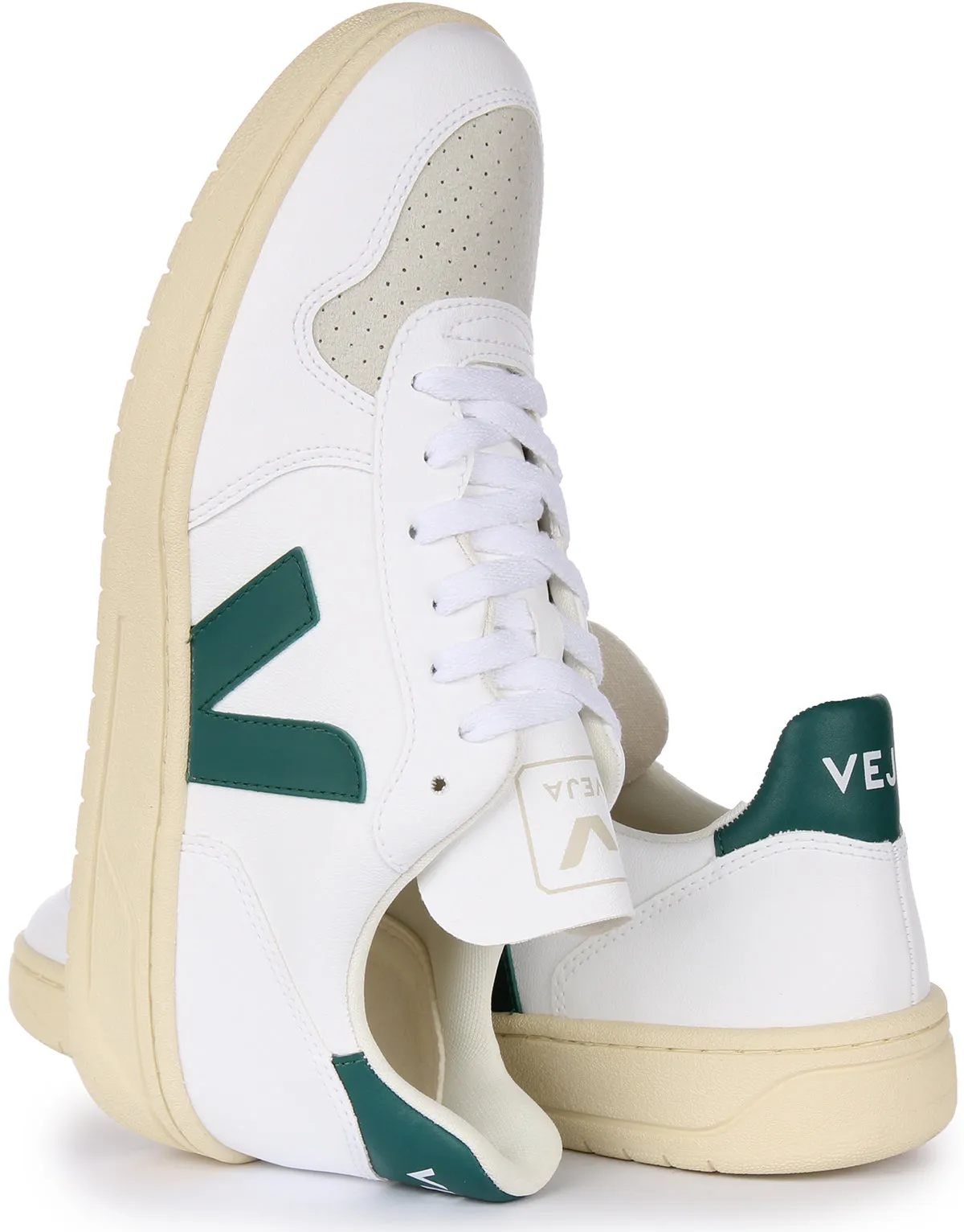 Veja V 10 CWL In White Green For Men