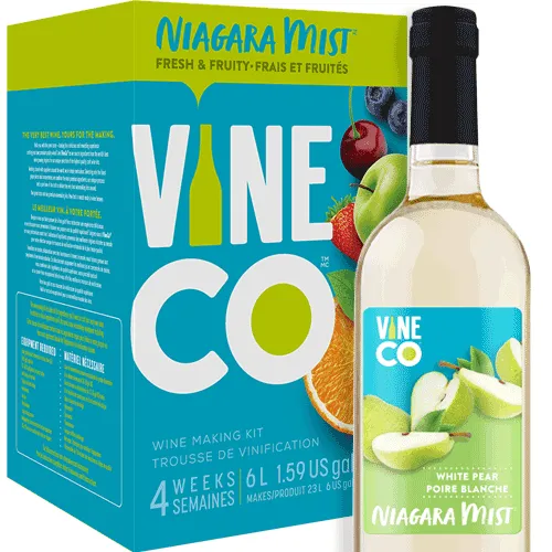 VineCo - Niagara Mist White Pear - Wine Making Kit