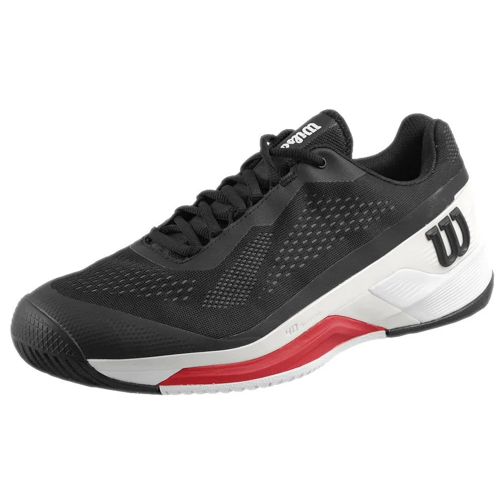 Wilson Men's Rush Pro 4.0 - Black/Poppy Red