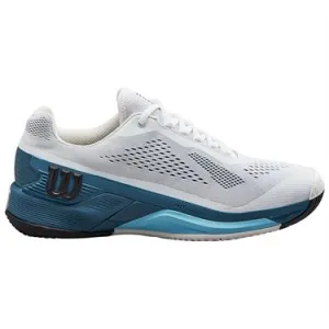 Wilson Men's Rush Pro 4.0 Tennis Shoes White/Blue Coral