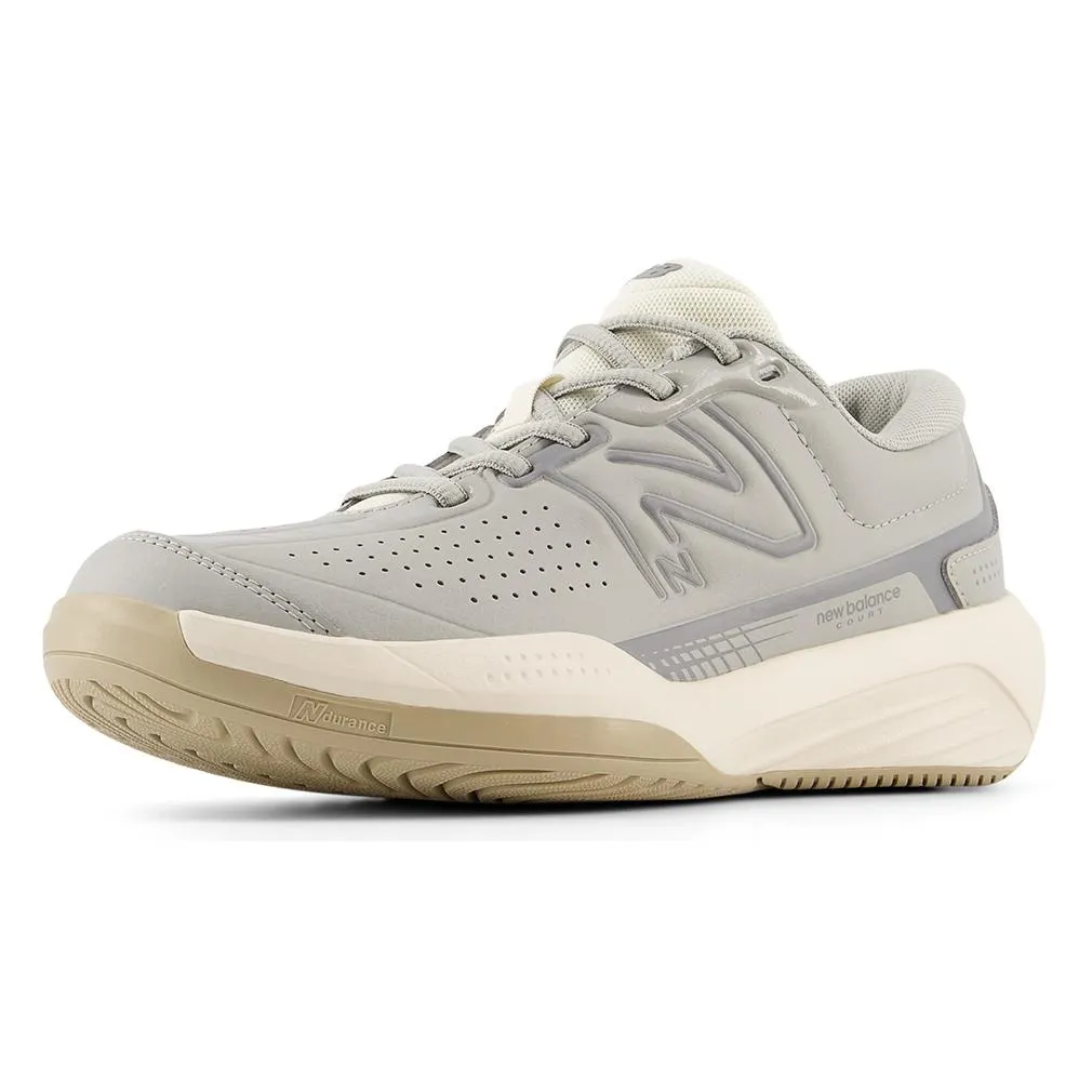 Women's 696v5 D Width Tennis Shoes Gray and White