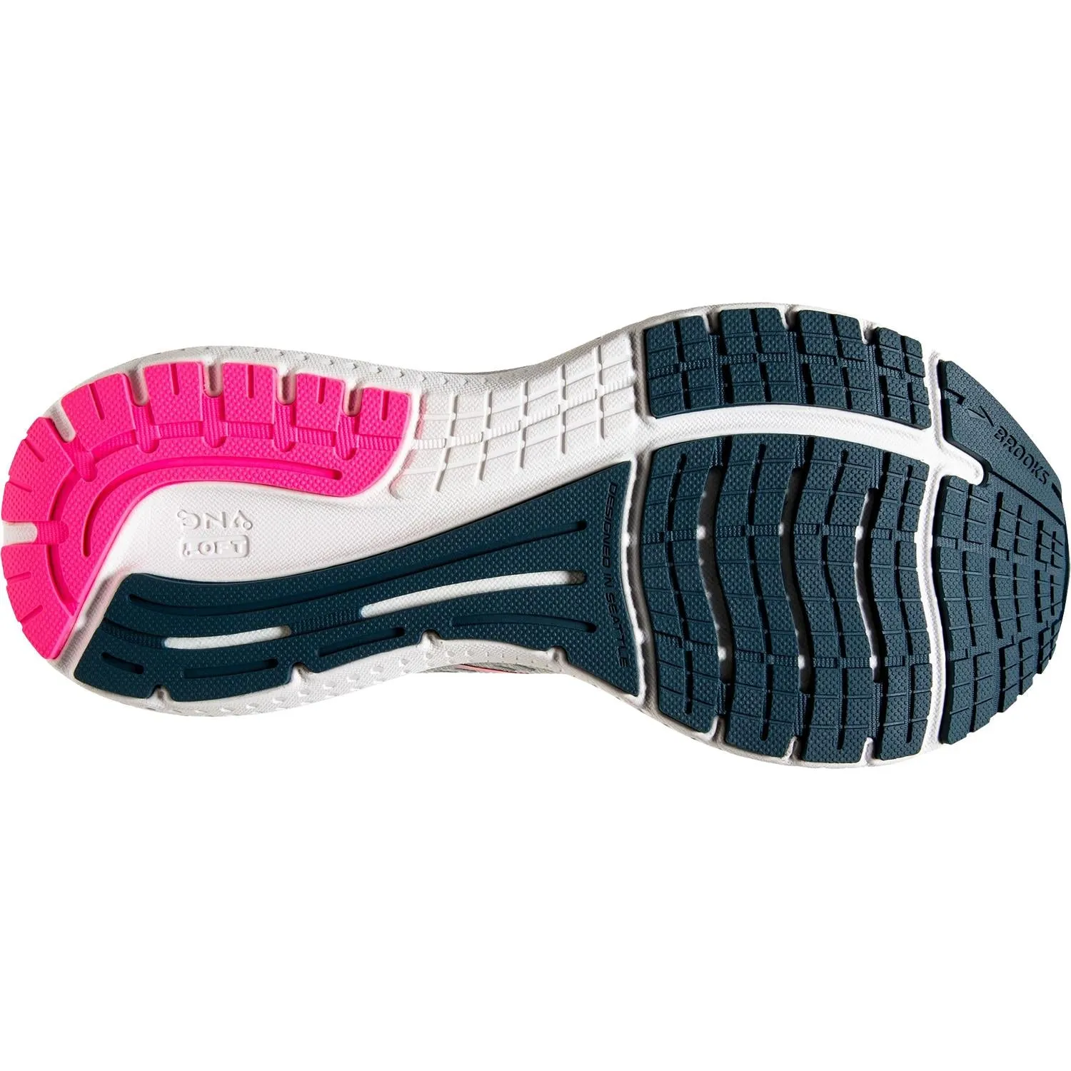 Women's Brooks Glycerin 19 Ice Flow/Navy/Pink Mesh