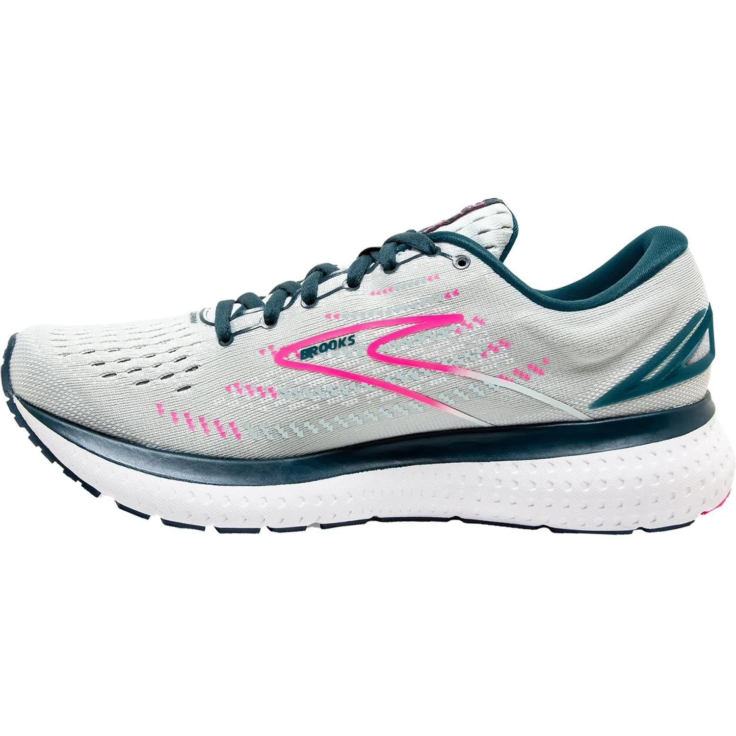 Women's Brooks Glycerin 19 Ice Flow/Navy/Pink Mesh