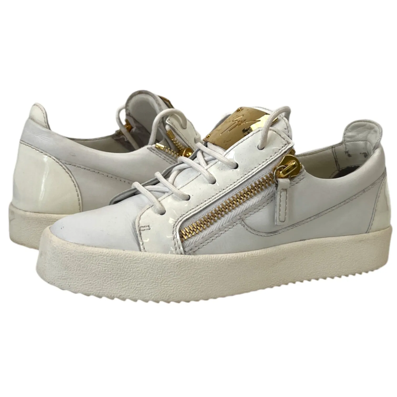 Women's Frankie Zip Low Trainers White Size EU 37.5 / UK 4.5