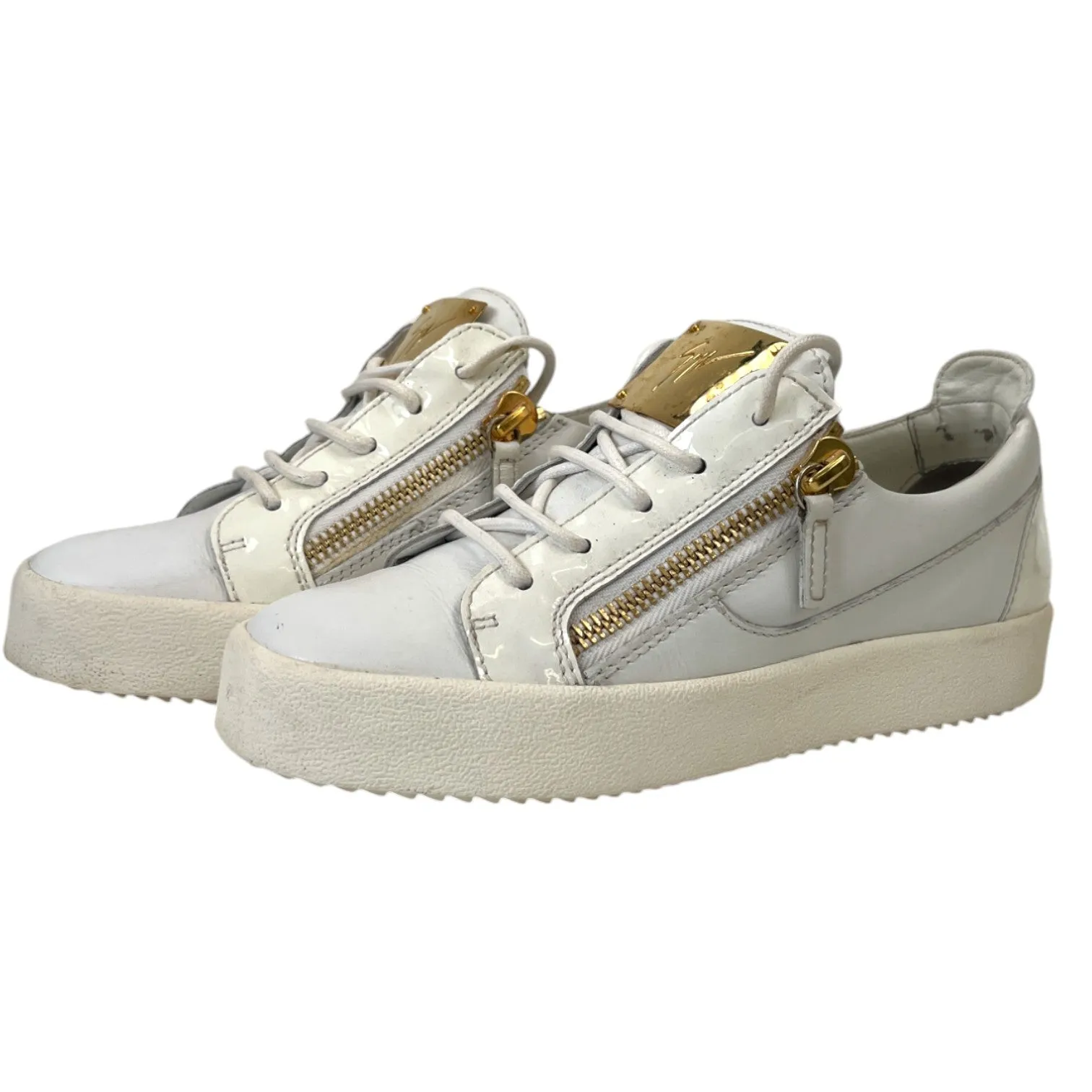 Women's Frankie Zip Low Trainers White Size EU 37.5 / UK 4.5