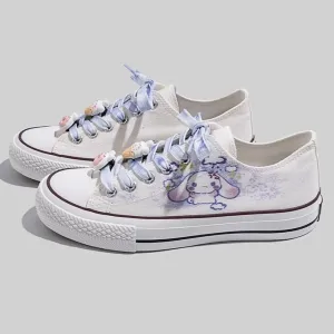 Womens Hand-painted Cute Canvas Tennis Shoes Low-top