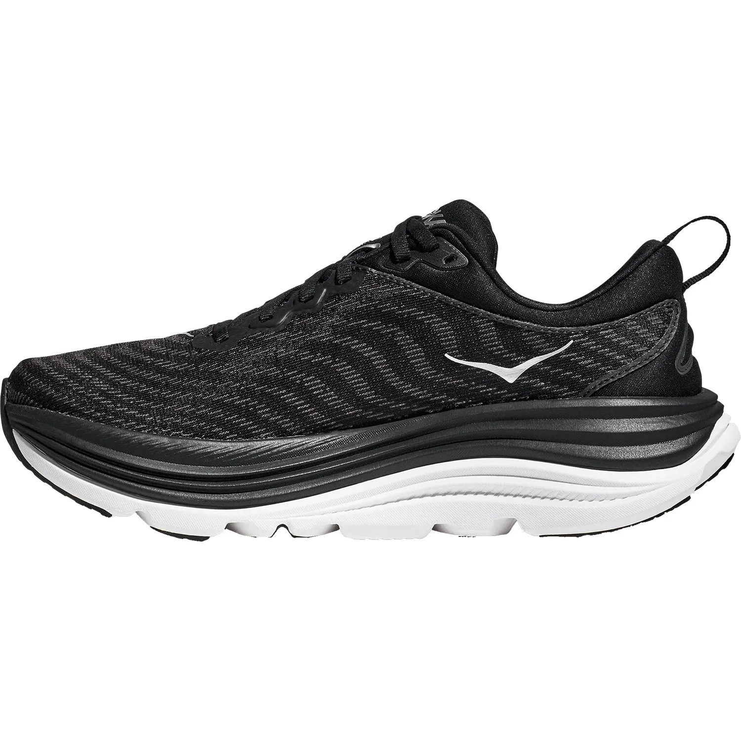 Women's Hoka Gaviota 5 Black/White Mesh