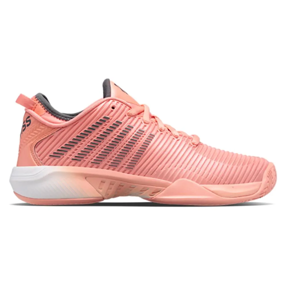 Women's Hypercourt Supreme Tennis Shoes Peach Amber and White