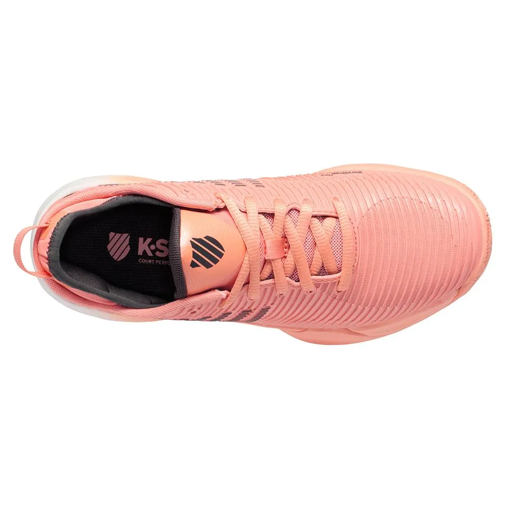 Women's Hypercourt Supreme Tennis Shoes Peach Amber and White