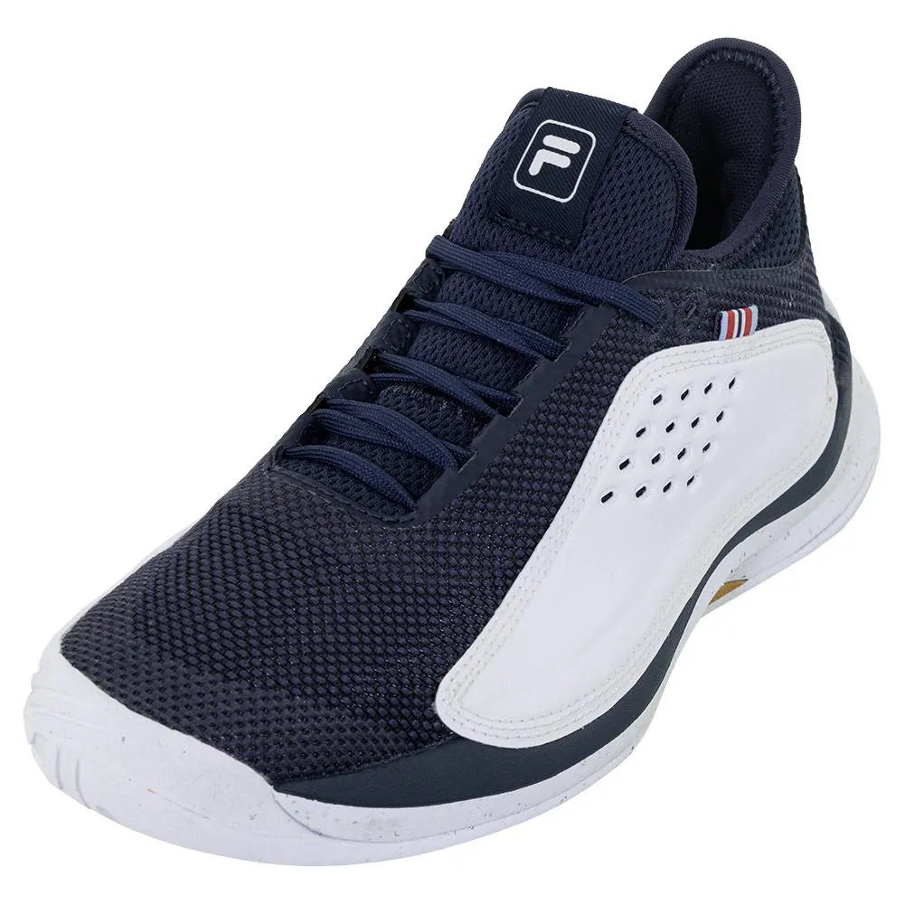 Women's Mondo Forza Tennis Shoes White and Navy