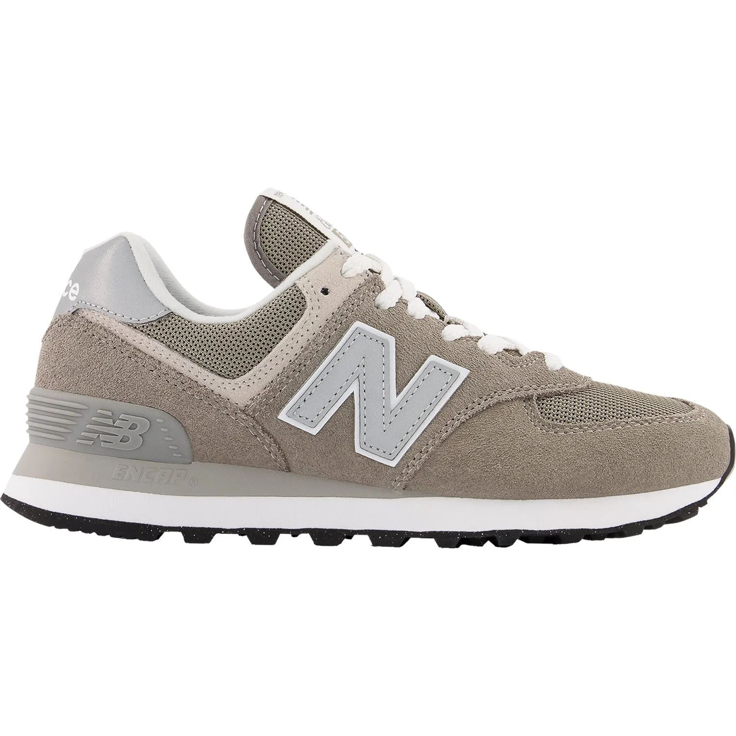 Women's New Balance WL574EVG Grey/White Suede