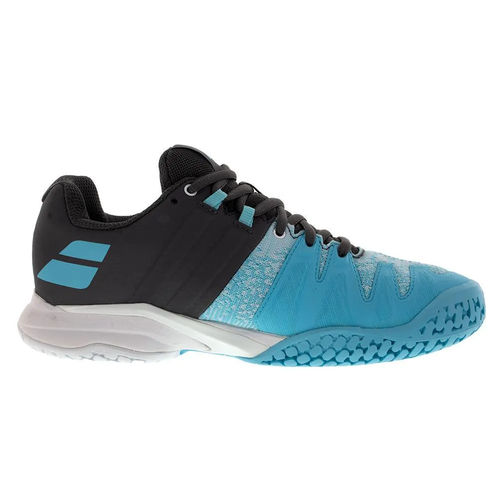 Women's Propulse Blast Gray And Blue Radiance Court Tennis Shoes