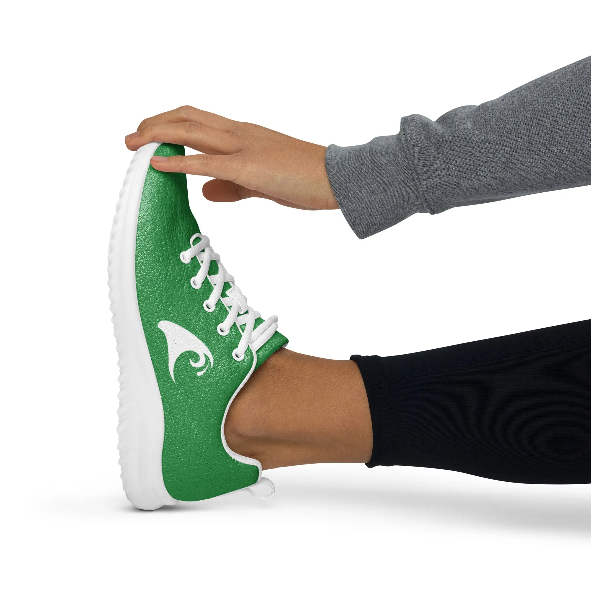 Women’s Sea Green Athletic Shoes with Extremely Stoked Epic Wave Logo