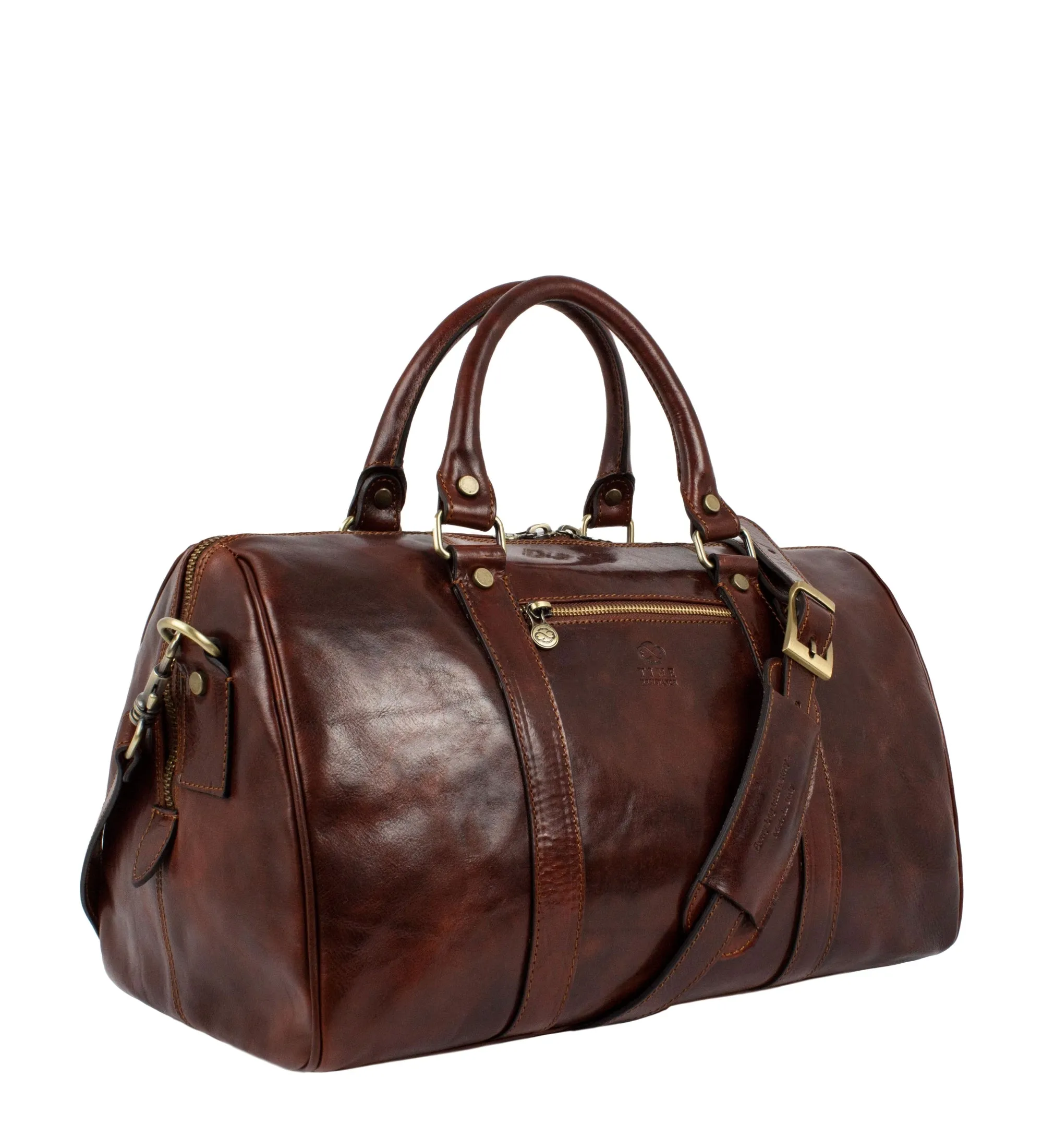 Womens Small Leather Overnight Bag Duffel Bag - The Ambassadors