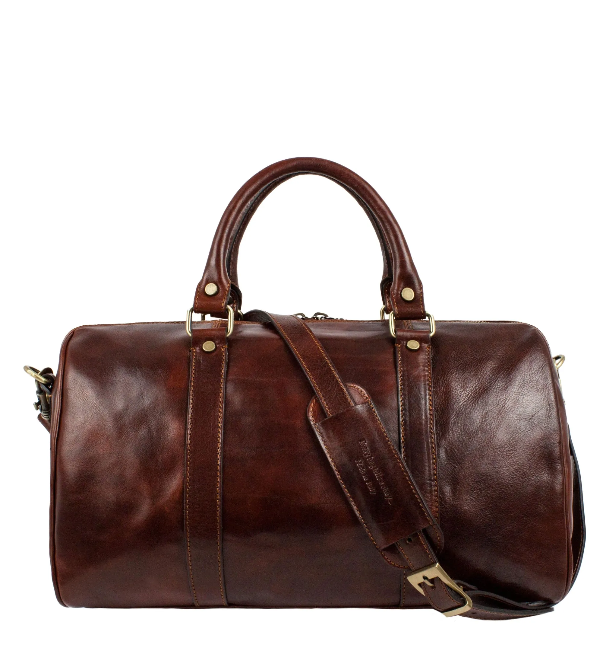 Womens Small Leather Overnight Bag Duffel Bag - The Ambassadors