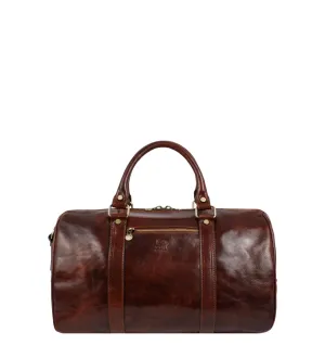 Womens Small Leather Overnight Bag Duffel Bag - The Ambassadors