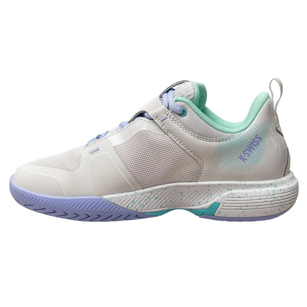 Women`s Ultrashot Team Tennis Shoes Nimbus Cloud and Neon Purple