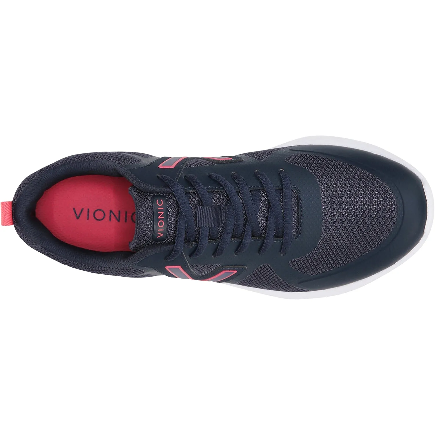 Women's Vionic Miles II Navy/Pink Mesh