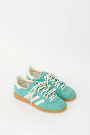 X Adidas Turquoise Suede Handball Spezial Sneaker