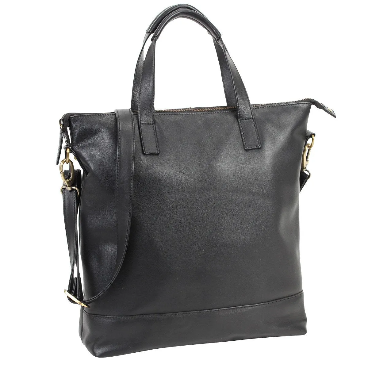 York Leather Crossbody Tote Bag