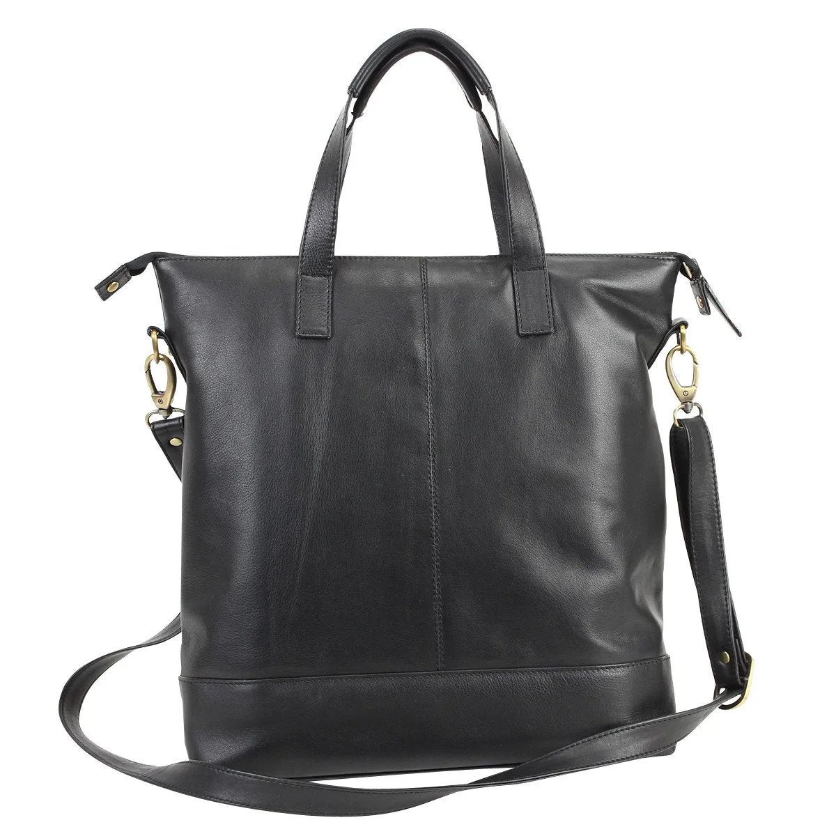 York Leather Crossbody Tote Bag